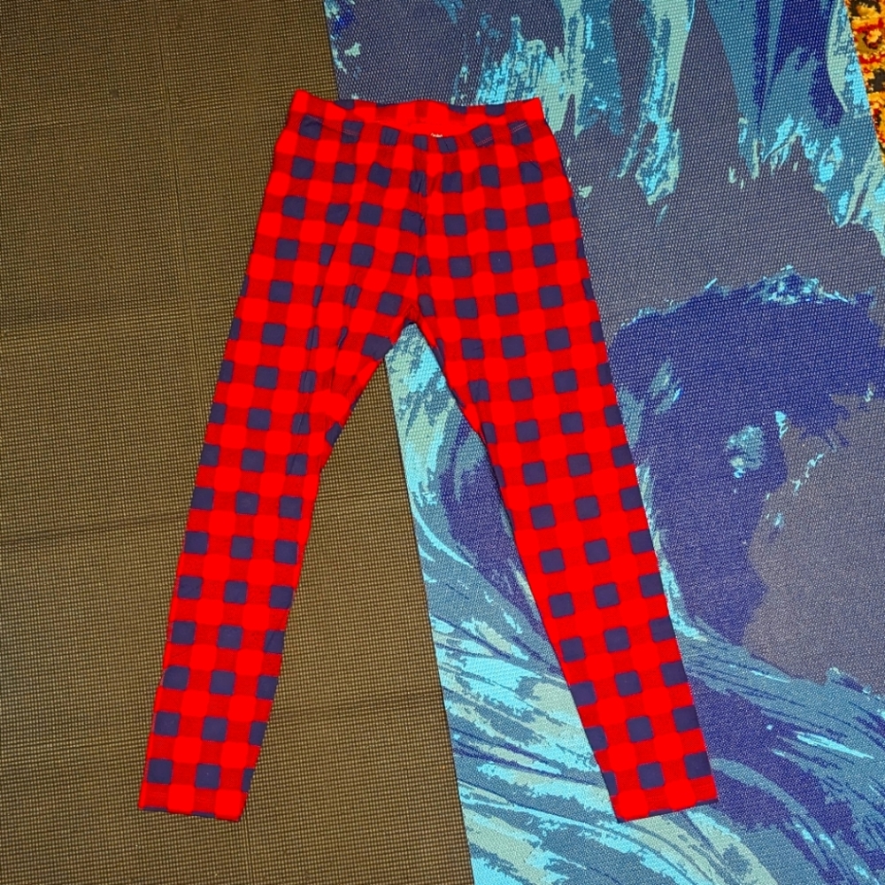 Cat & Jack Girls Leggings Black/Red Size XL